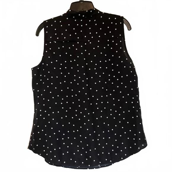 Ann Taylor Polka dot tie blouse - Picture 2 of 2